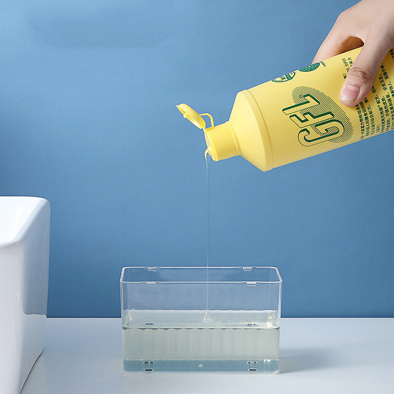 Caja de limpieza con caja de líquido y detergente para cocina