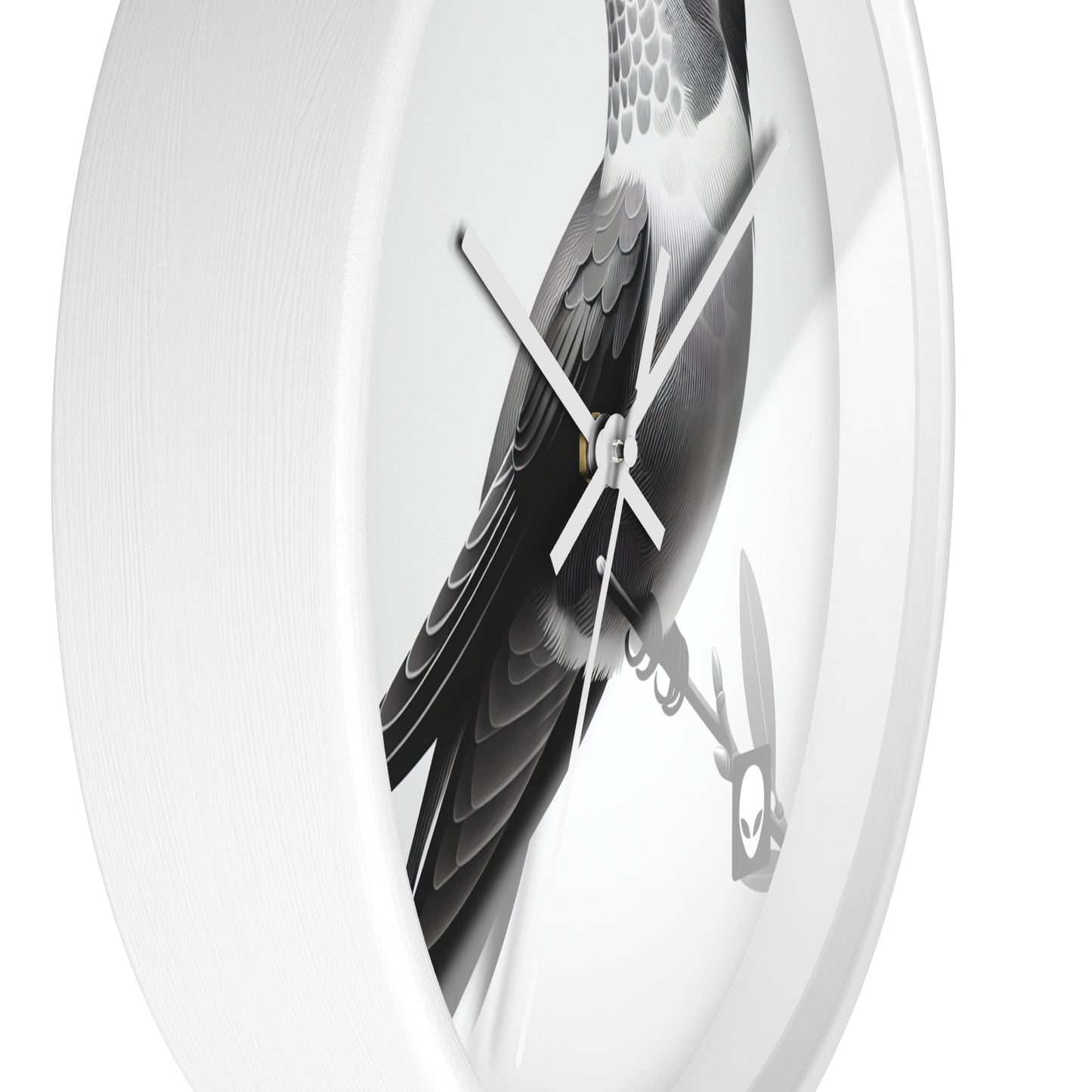 "A Melodic Moment" - The Alien Wall Clock Minimalism Style