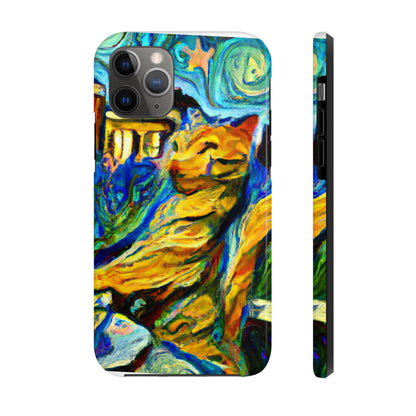 "A Cat Amongst the Celestial Tea Leaves" - The Alien Tough Phone Cases