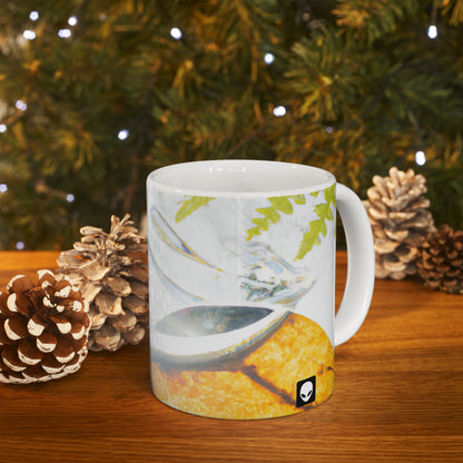 "Earth's Splendor: A Colorful Collage of Natural Wonders" - The Alien Ceramic Mug 11 oz