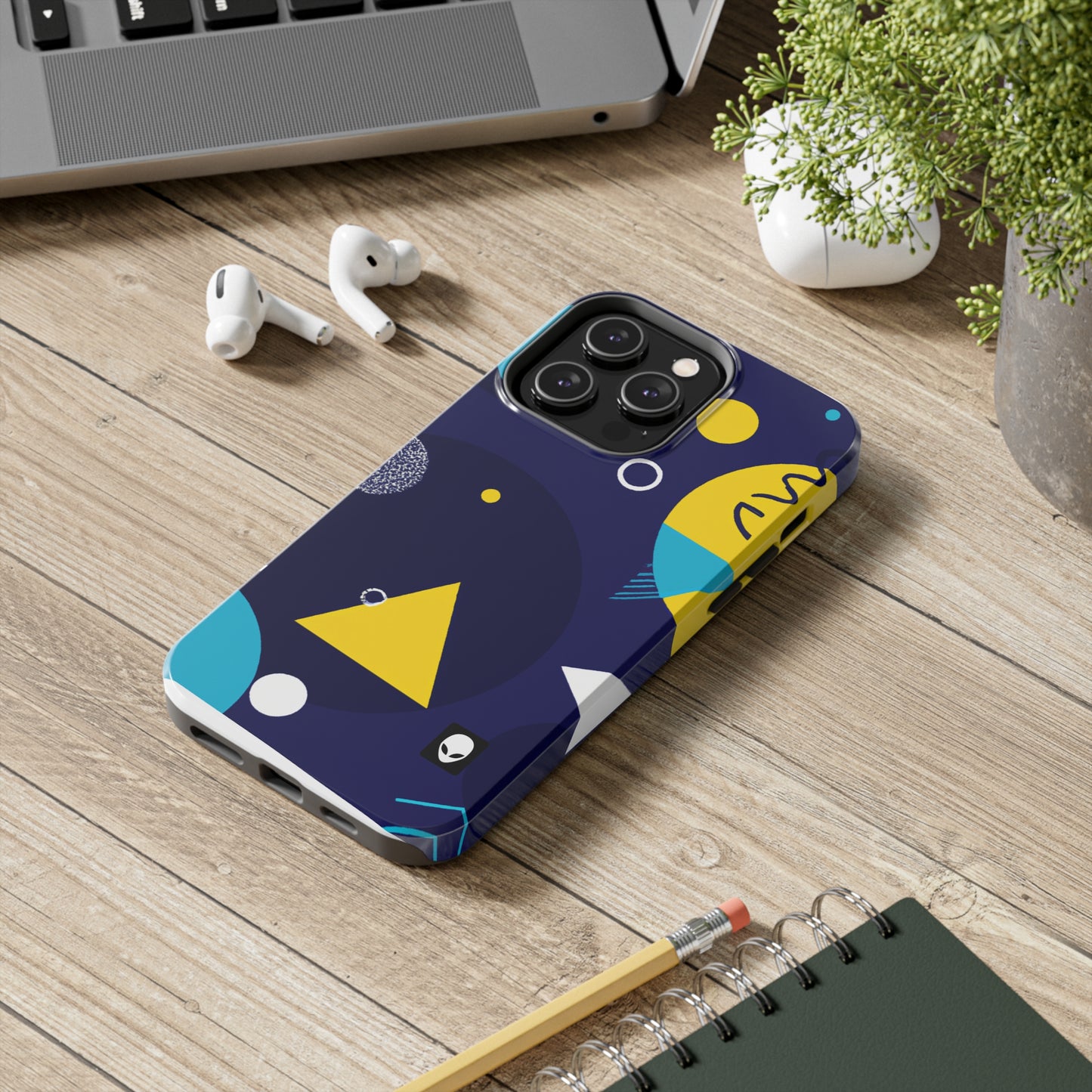 „Geometrische Fusion: Erwecken Sie Ihre Vision zum farbenfrohen Leben“ – The Alien Tough Phone Cases