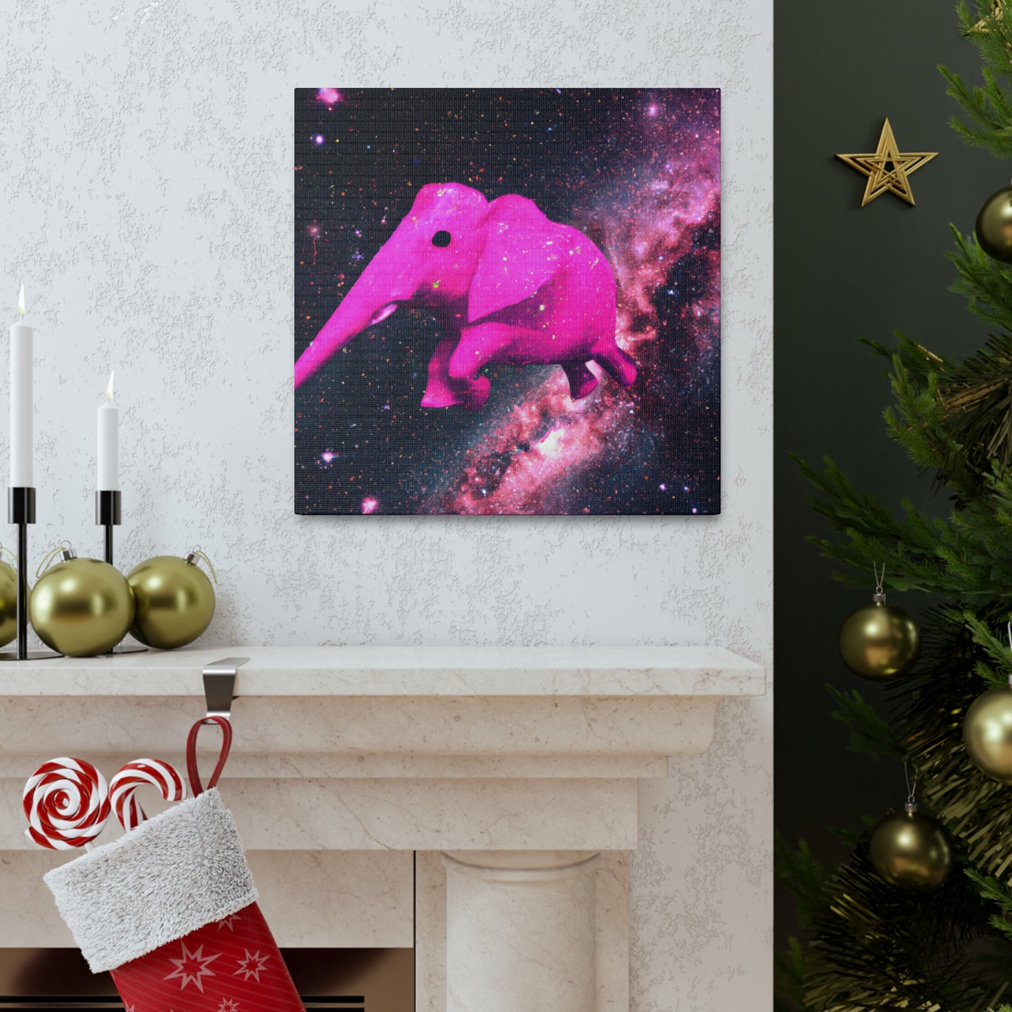 "Exploración majestuosa del elefante rosa" - The Alien Canva