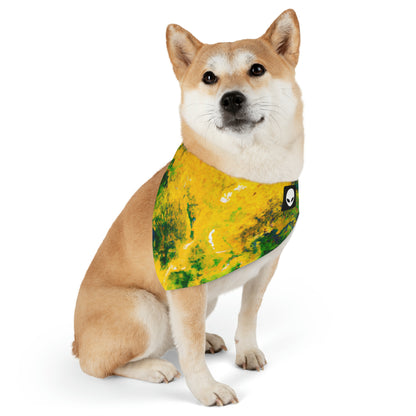 "Exploring Colorful Textures" - The Alien Pet Bandana Collar