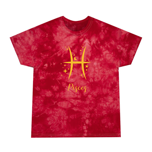 Pisces Zodiac Sign  - The Alien Tie-Dye Tee, Crystal