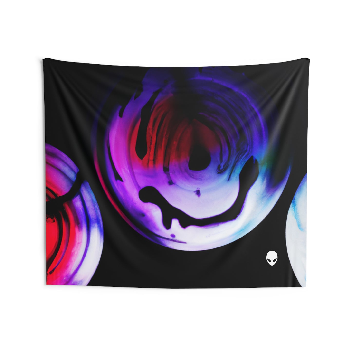 "Exploring Contrasts: A Colorful Dance of Luminance and Chromatic Aberration" - The Alien Wall Tapestries