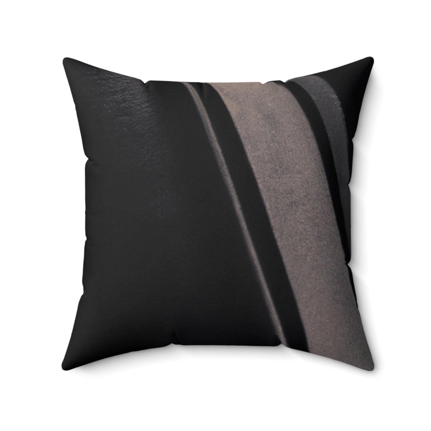 "Light and Dark Interplay: Exploring the Creative Shapes and Textures of Shadow and Light" - The Alien Square Pillow