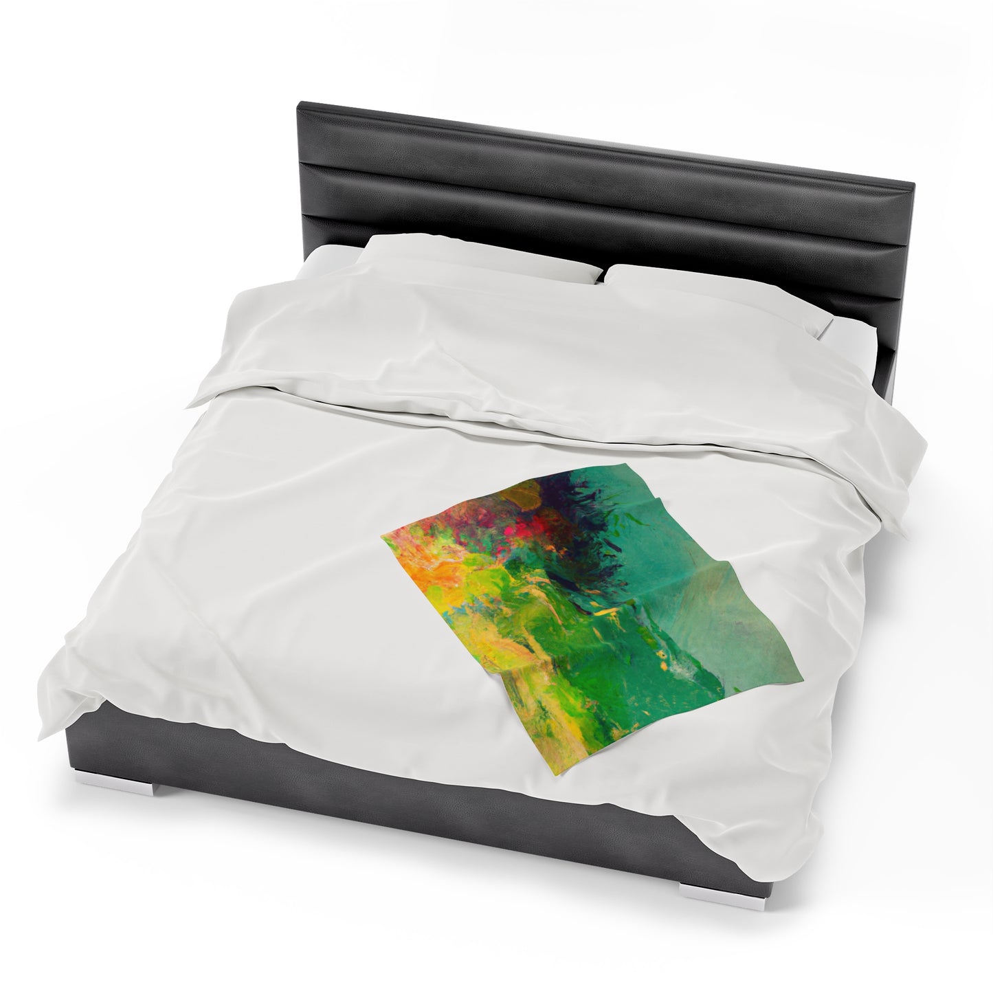 "A Lazy Summer's Day: An Abstract Ode" - The Alien Velveteen Plush Blanket