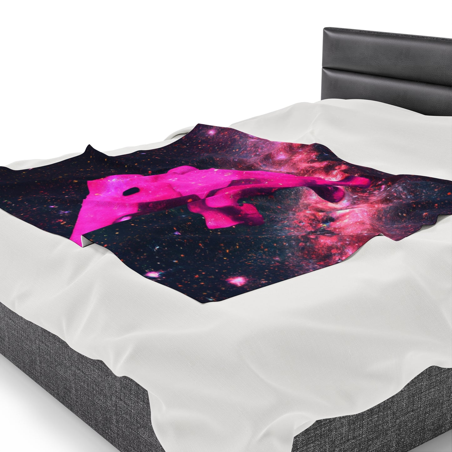 "Majestic Pinkelephant Exploration" - The Alien Velveteen Plush Blanket