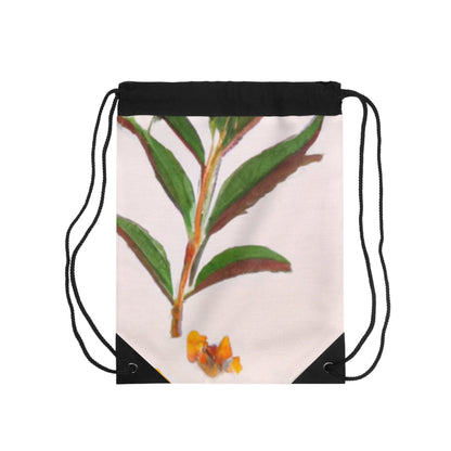 "Exploring Nature's Palette: An Experiment in Abstract Art"- The Alien Drawstring Bag