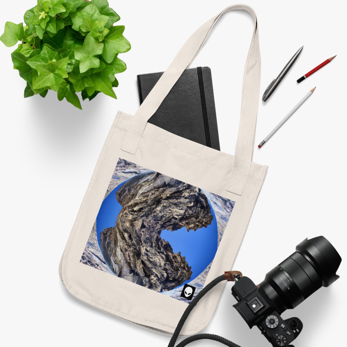 Naturaleza en esplendor: combinación de fotografía con arte digital: The Alien Eco-friendly Bolsa de tela