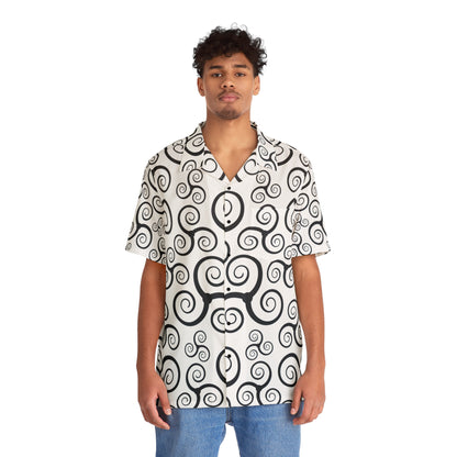 Visionary Vibrance - The Alien Men's Hawaiian Shirt