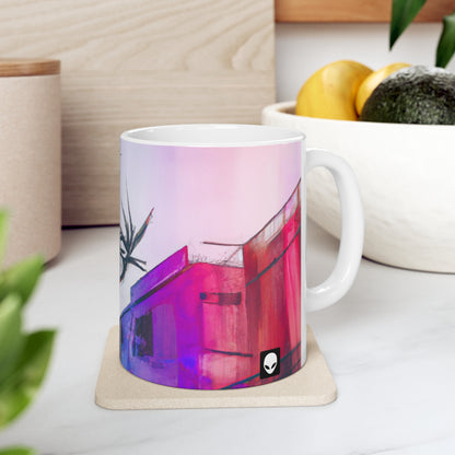 "Exploring Photographs in Color" - The Alien Ceramic Mug 11 oz