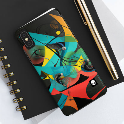 „Illusionäre Perspektive: Ein bunter Tanz des Lichts“ – The Alien Tough Phone Cases