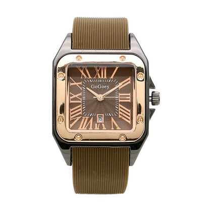 Square Men's Tape Watch Roman Scale