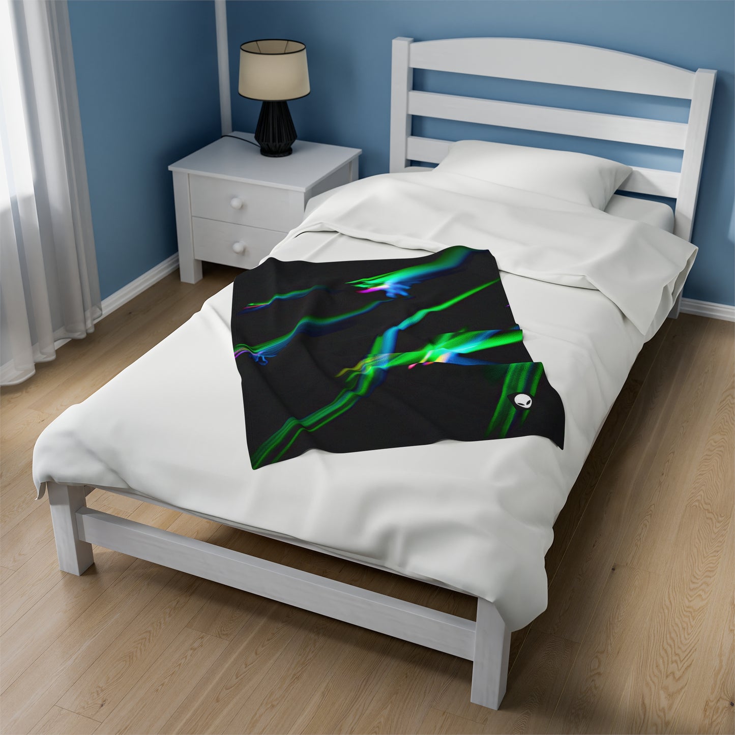 "Illuminated Splendor" - The Alien Velveteen Plush Blanket