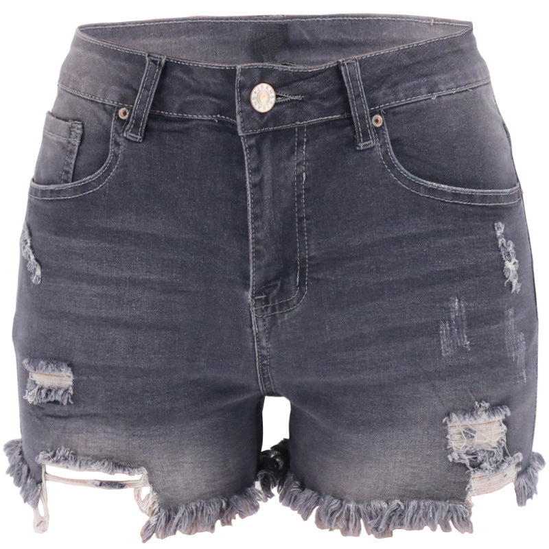 Neue Sommer Ripped High Waist Damen Denim Shorts