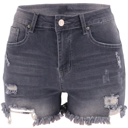 New summer Ripped High Waist Women Denim Shorts