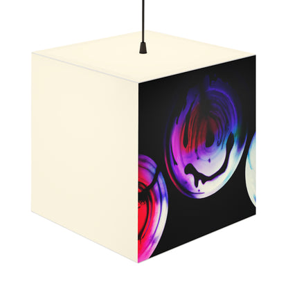 "Exploring Contrasts: A Colorful Dance of Luminance and Chromatic Aberration" - The Alien Light Cube Lamp