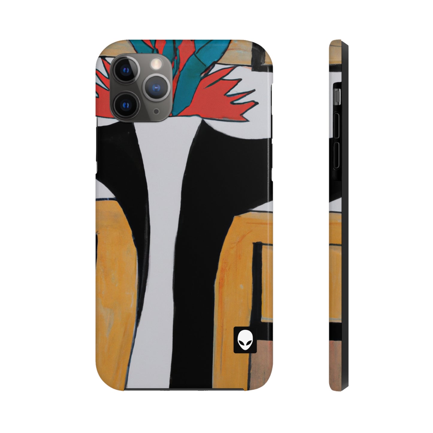 "Explorando el equilibrio y los patrones en el arte abstracto" - The Alien Tough Phone Cases