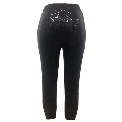 Women's European And American Casual Pearl Glitter Pencil Pants