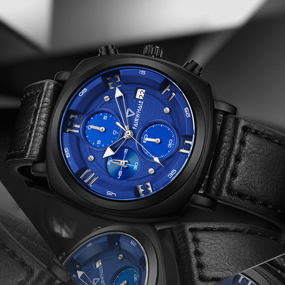 Reloj impermeable, elegante y versátil para hombre.