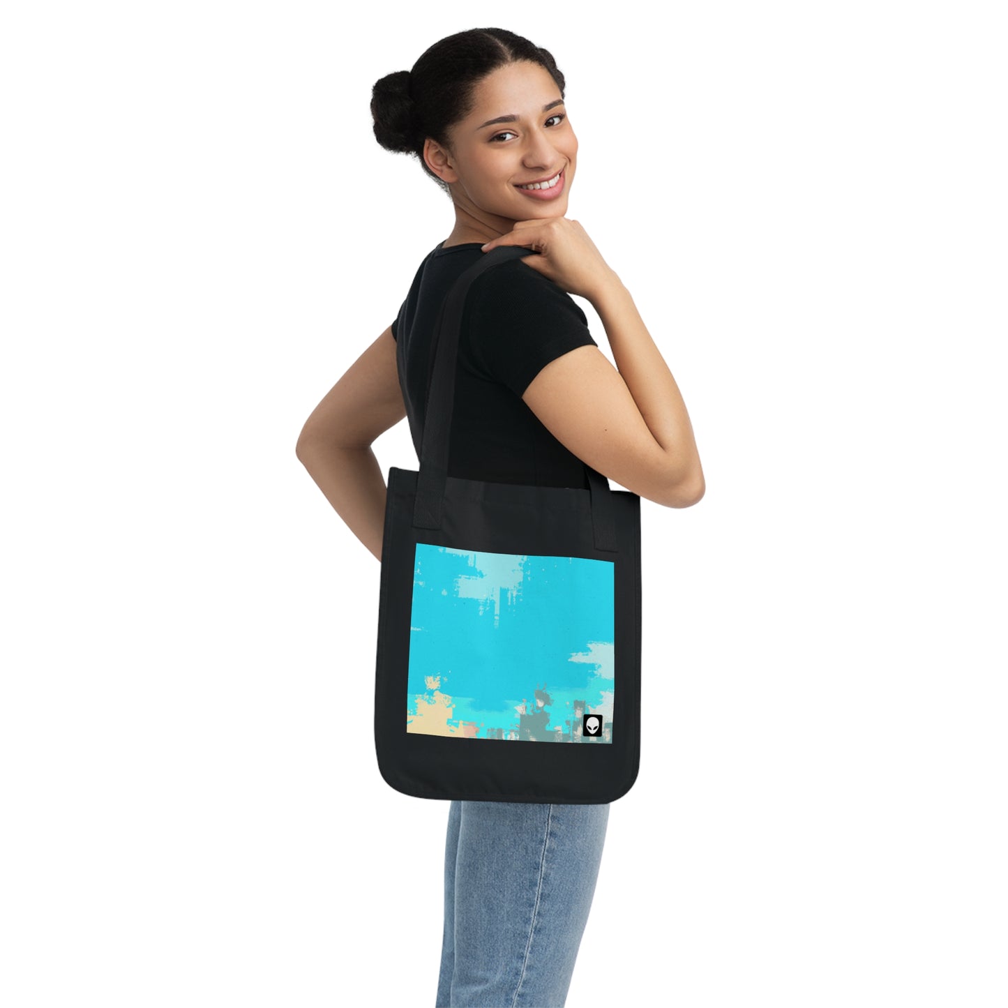 "A Breezy Skyscape: A Combination of Tradition and Modernity" - The Alien Eco-friendly Tote Bag