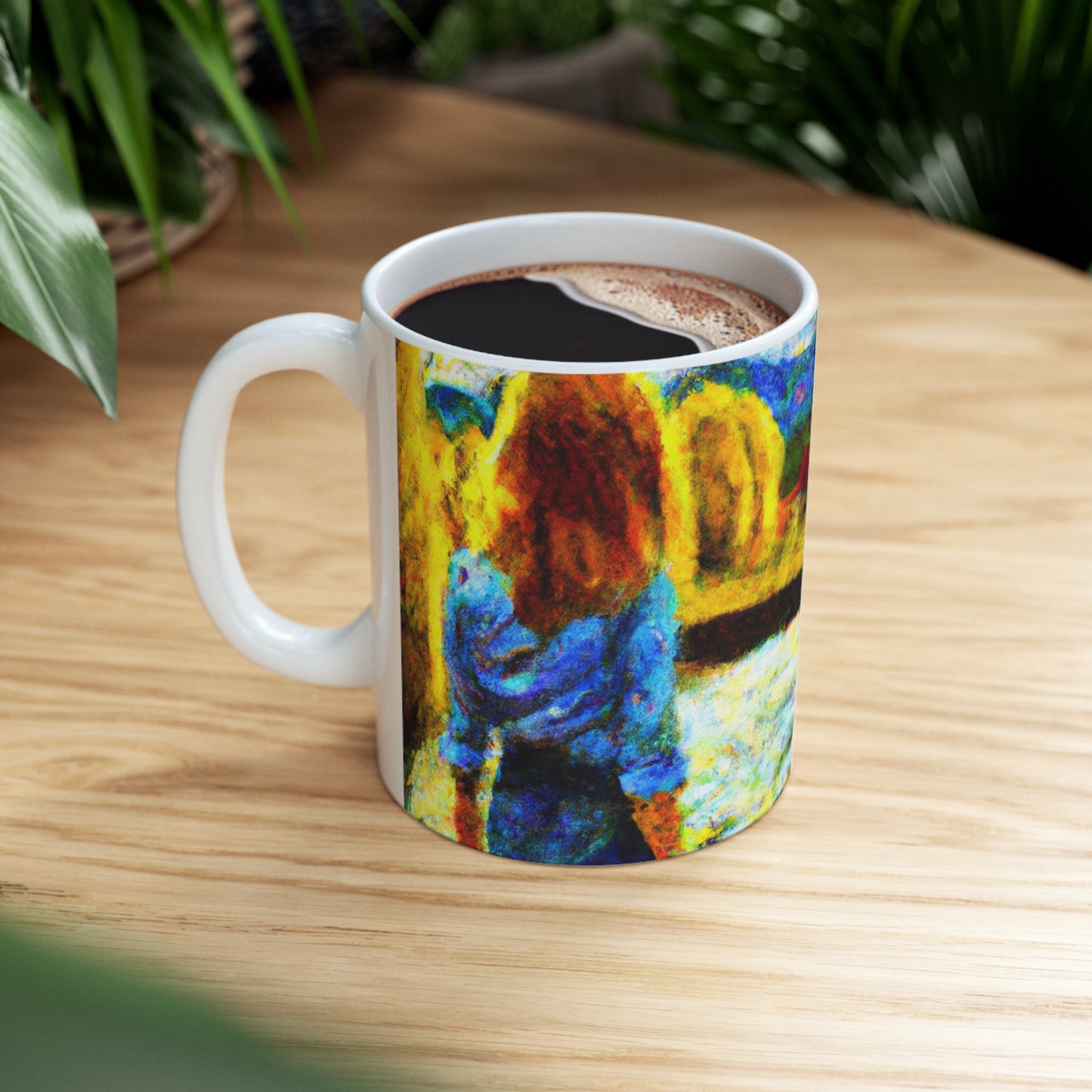 "A lo largo de las orillas del río de los dolores" - La taza de cerámica alienígena 11 oz