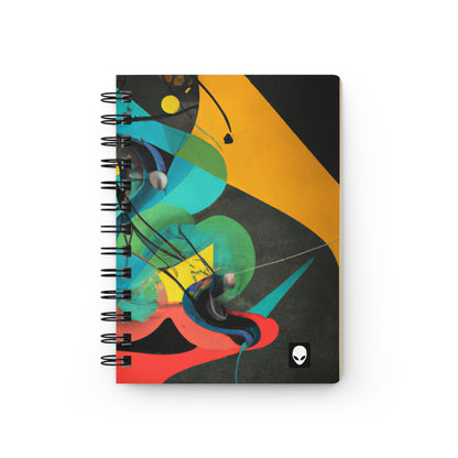 "Illusionary Perspective: A Colorful Dance of Light" - The Alien Spiral Bound Journal