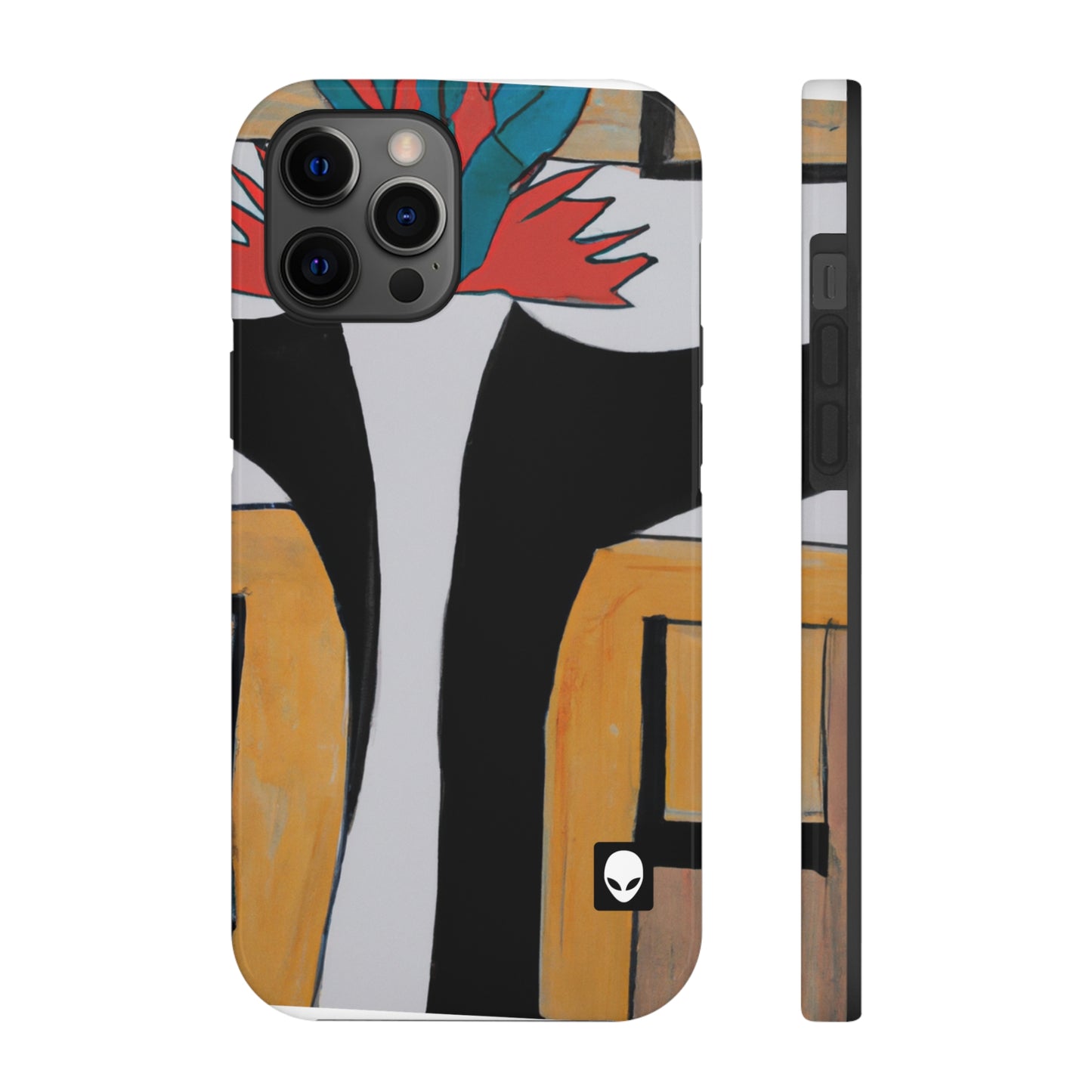 "Exploring Balance and Pattern in Abstract Art" - The Alien Tough Phone Cases