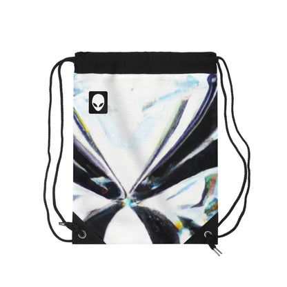 "Merging Perspectives: Crafting a Dynamic Visual Representation"- The Alien Drawstring Bag