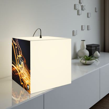 "Chaotic Disruption: An Abstract Exploration" - The Alien Light Cube Lamp