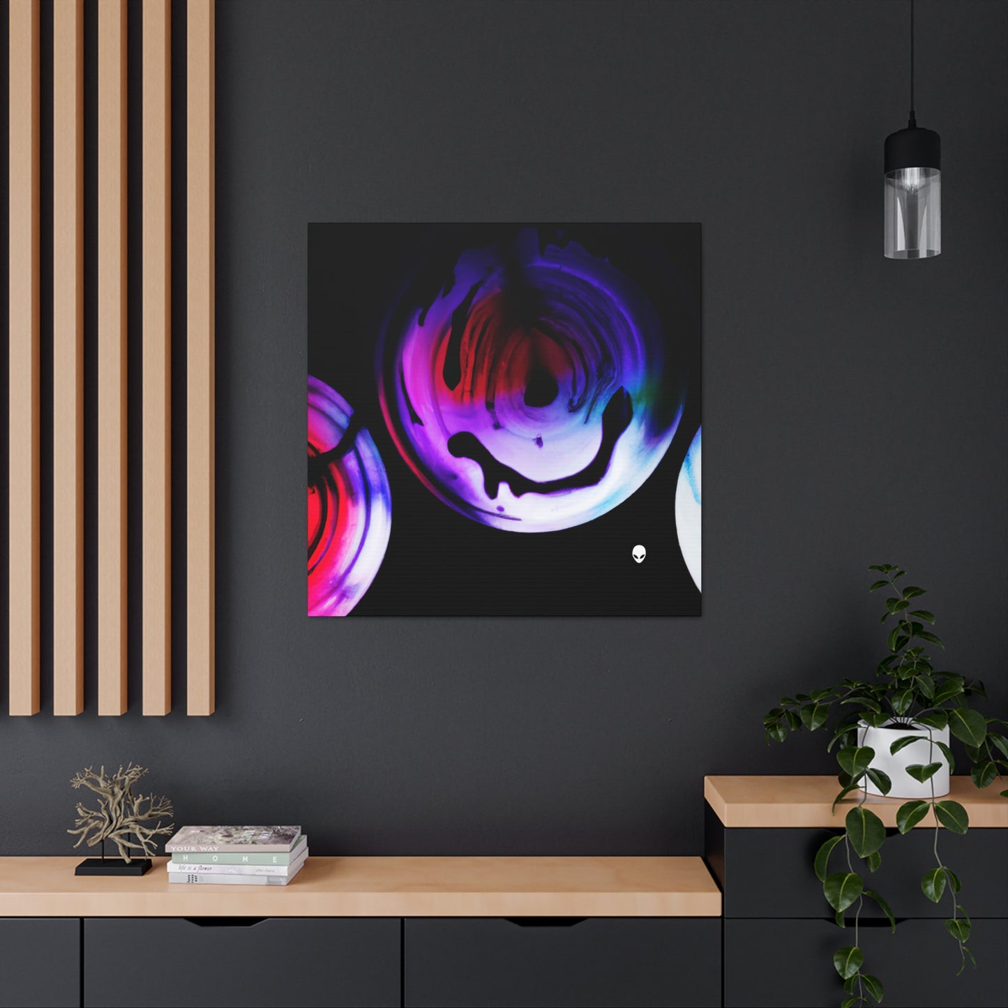 "Exploring Contrasts: A Colorful Dance of Luminance and Chromatic Aberration" - The Alien Canva