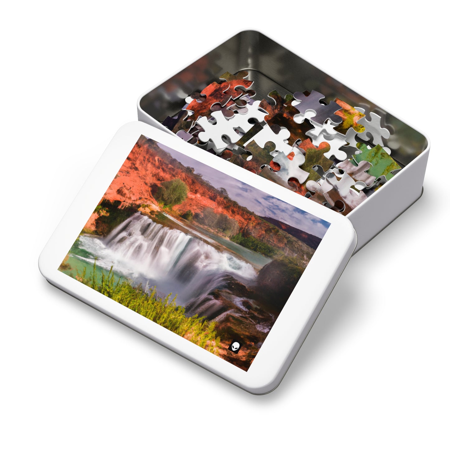 "Capturing Nature's Beauty: Crafting an Iconic Landscape in Vibrant Art" - The Alien Jigsaw Puzzle