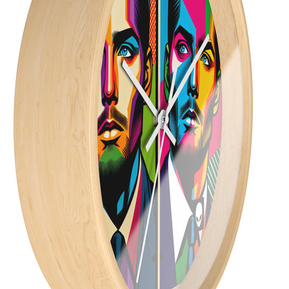 "Celebrity Pop Art Portrait" - The Alien Wall Clock Pop Art Style