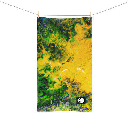 "Exploring Colorful Textures" - The Alien Hand towel