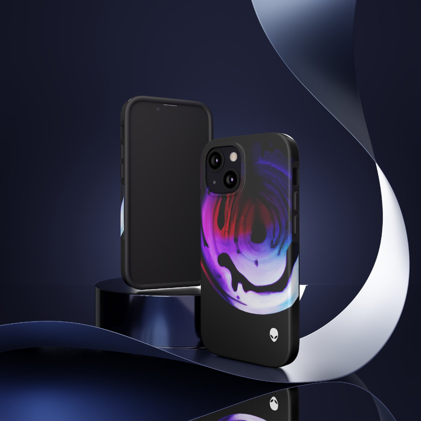 "Exploring Contrasts: A Colorful Dance of Luminance and Chromatic Aberration" - The Alien Tough Phone Cases