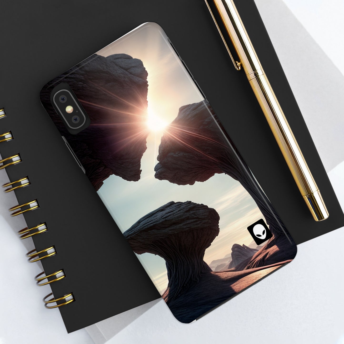 "Alien Landscape Odyssey" - The Alien Tough Phone Cases