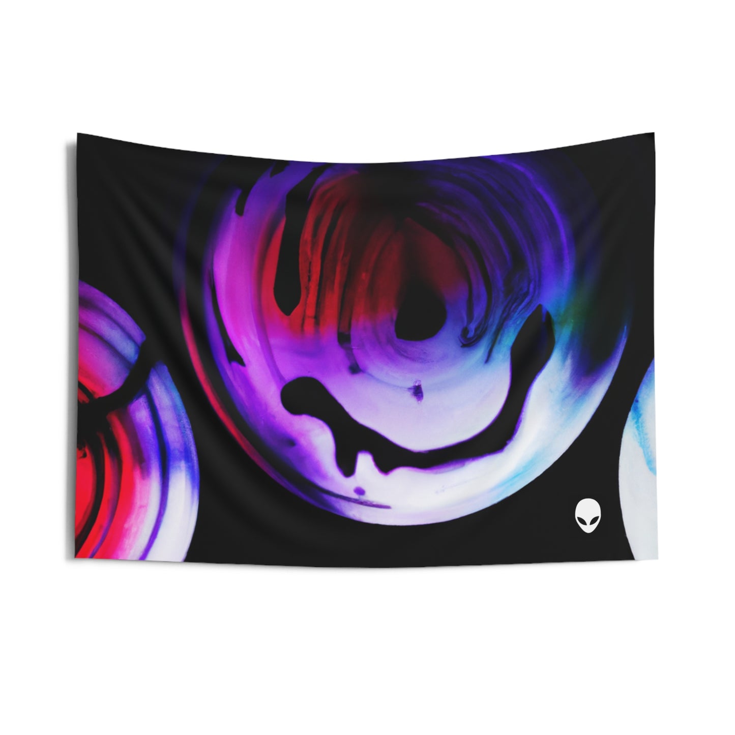 "Exploring Contrasts: A Colorful Dance of Luminance and Chromatic Aberration" - The Alien Wall Tapestries