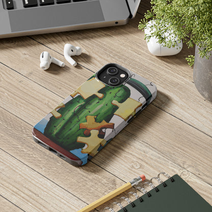 "Cactified Puzzle Time" - The Alien Tough Phone Cases