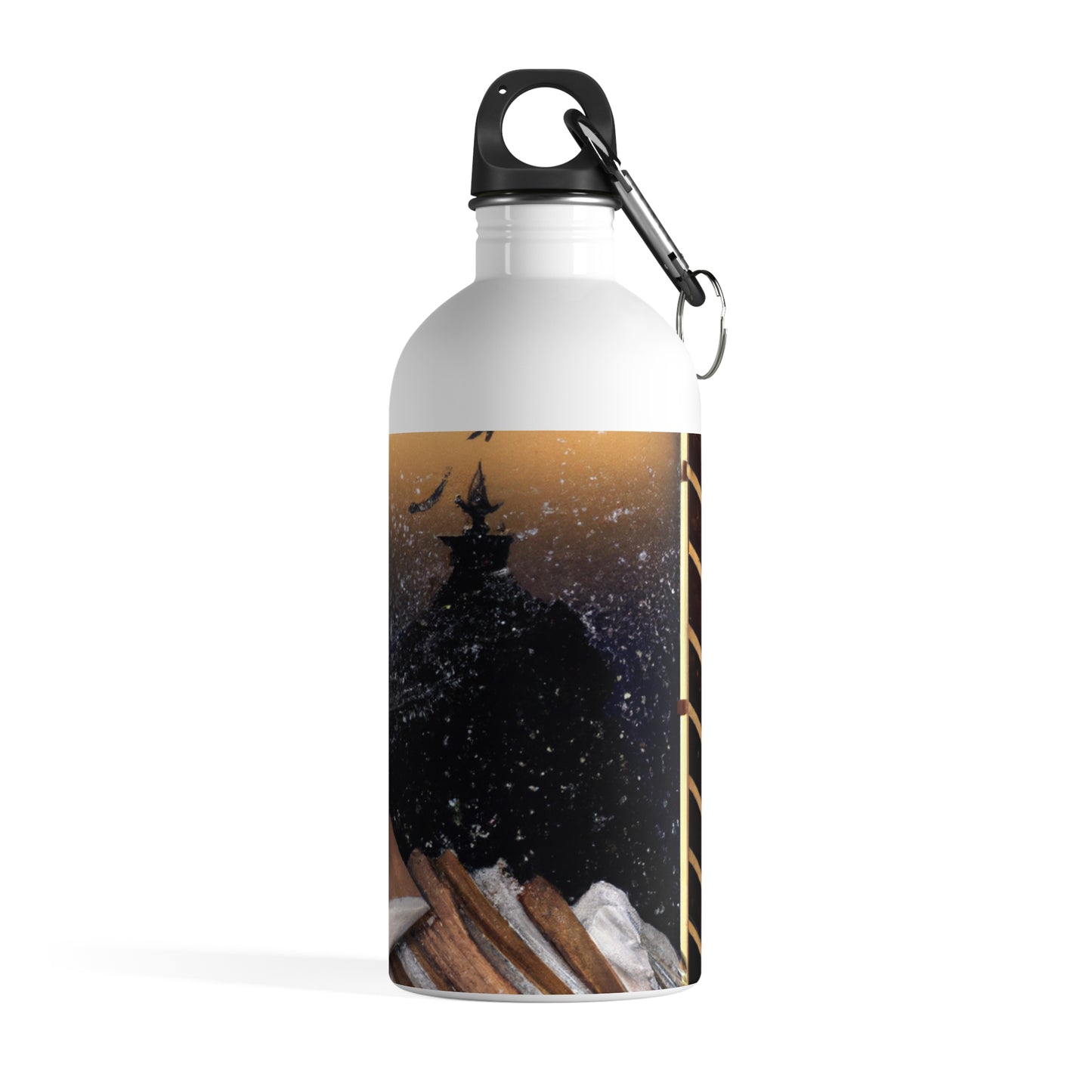 "A Tale of Storytelling Art: A Mixed Media Masterpiece" - The Alien Stainless Steel Water Bottle