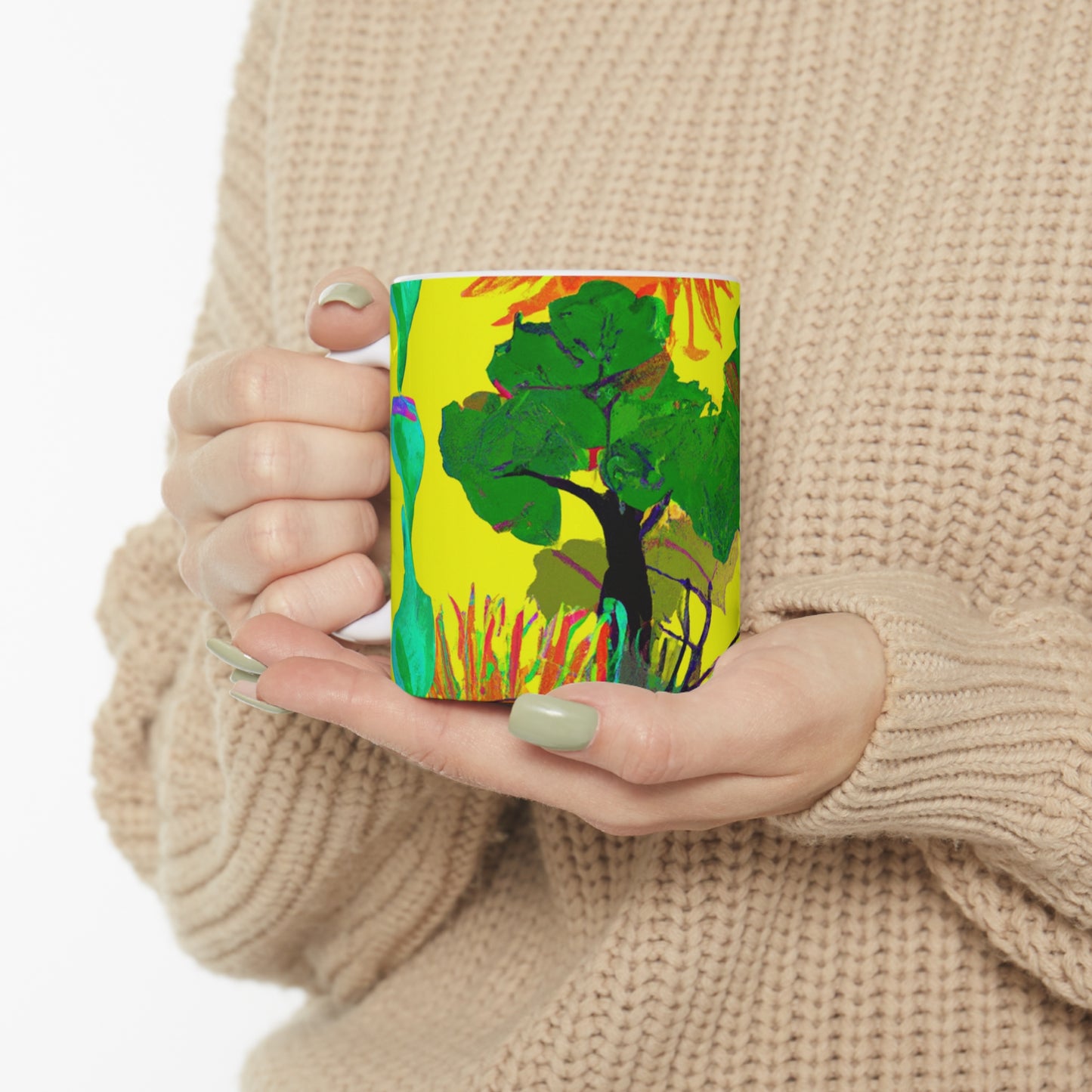 "Collision of Nature's Beauty" - The Alien Ceramic Mug 11 oz