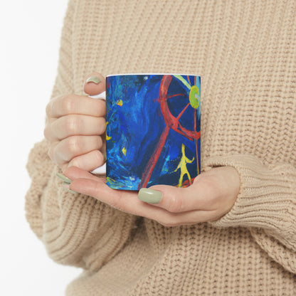 "Un paso a través de los tiempos" - Taza de cerámica The Alien 11 oz