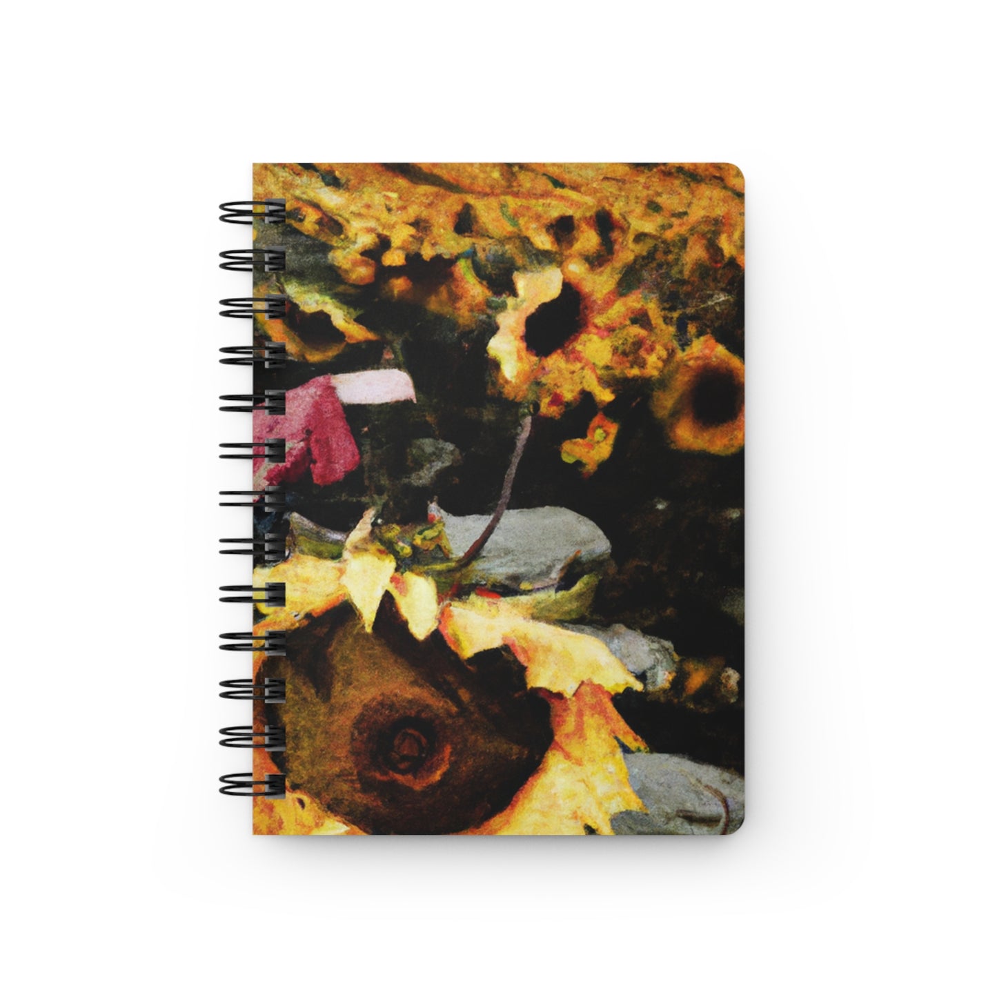 "Centinela solitario del campo de girasoles" - The Alien Spiral Bound Journal