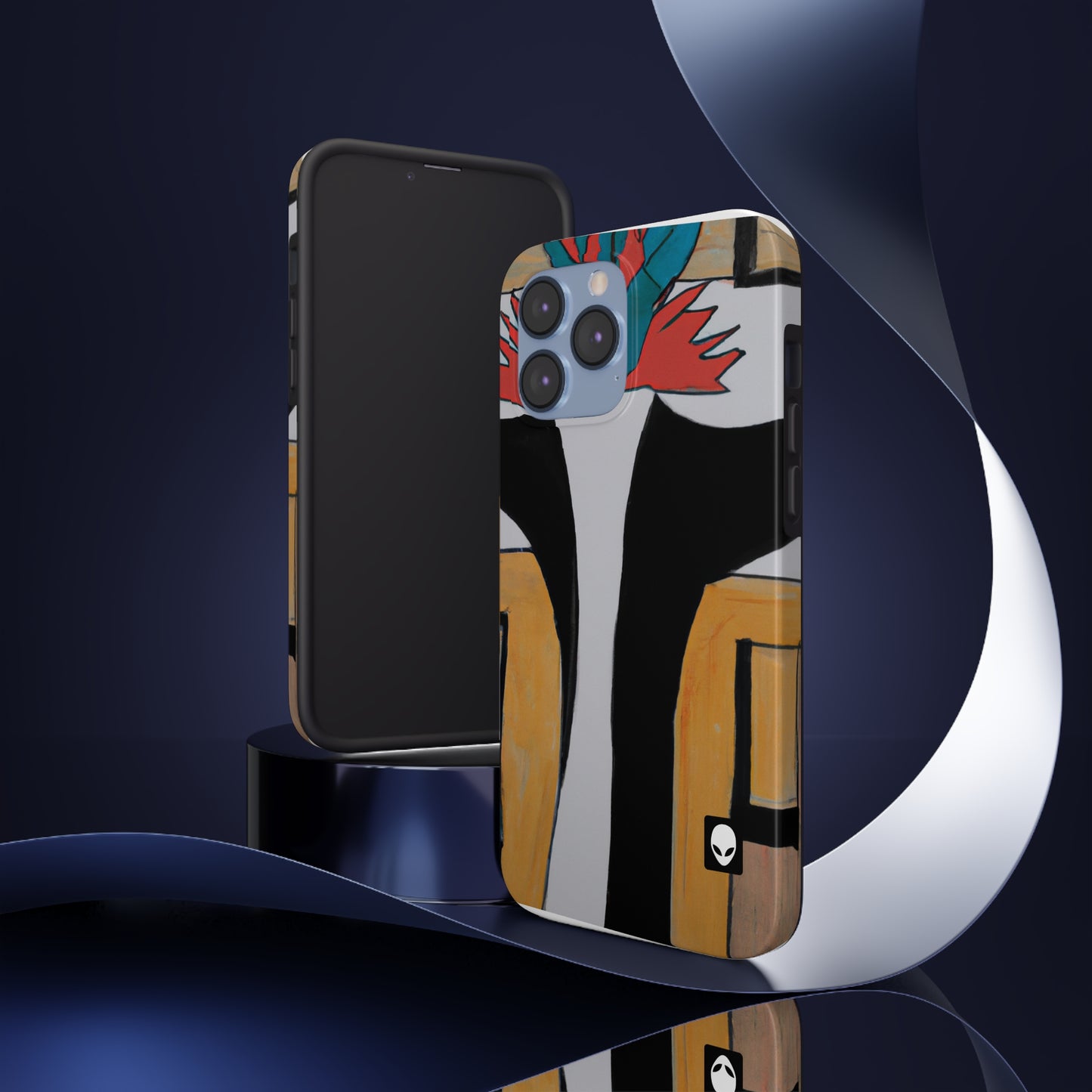 "Explorando el equilibrio y los patrones en el arte abstracto" - The Alien Tough Phone Cases