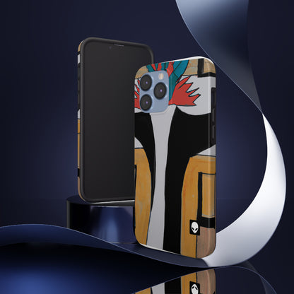 "Exploring Balance and Pattern in Abstract Art" - The Alien Tough Phone Cases