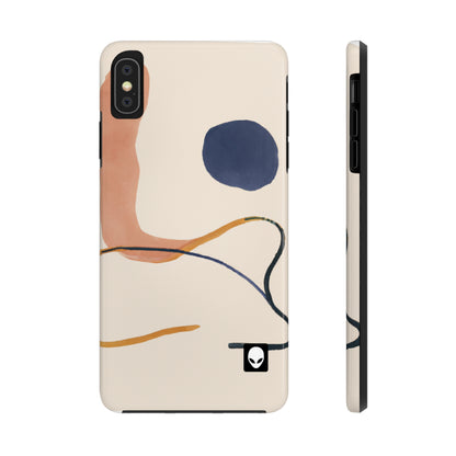 "Geometric Contrast: Exploring Color Through Geometry" - The Alien Tough Phone Cases