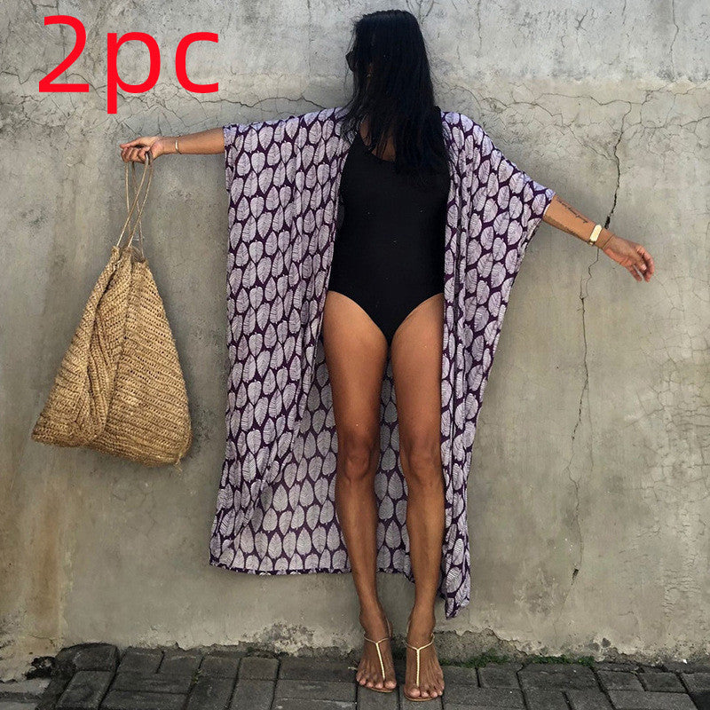 Polyester Damen Sonnenschutz Resort Strandkleid Überzug