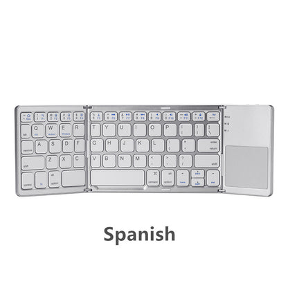 Teclado táctil plegable triple ultrafino