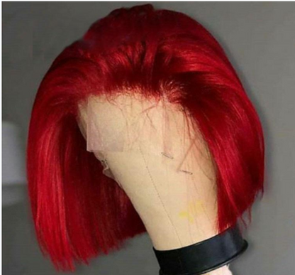 Pelo corto BOB rojo grande parcialmente dividido