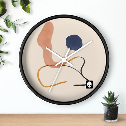 "Contraste geométrico: exploración del color a través de la geometría" - El reloj de pared alienígena